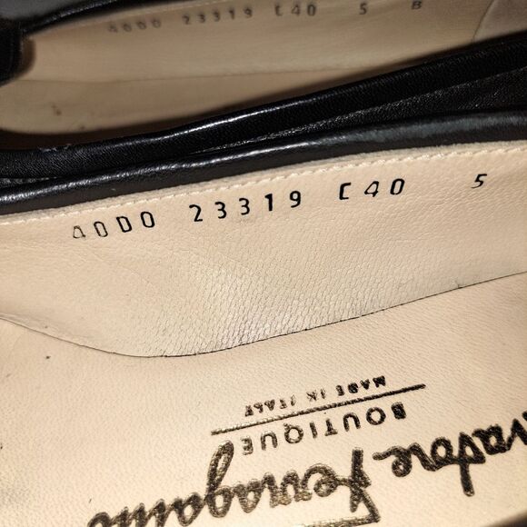 Salvatore Ferragamo Women's Black Loafers Size 5‎ - Picture 7 of 11